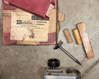 National Lock Set w/#411-LT9 Mortise Marker & 411-LT5 Boring Bit!