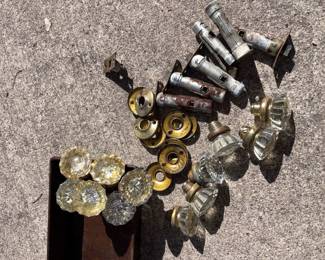 Vtg Victorian Glass Knobs!