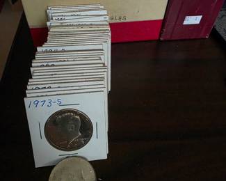 Kennedy half dollars.