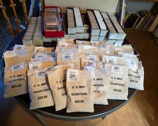 Coins! Bags of State Quarters, Original Mint Sewn Bag 100 coins. 