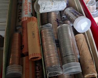 Mostly quarters, others mixed in.
