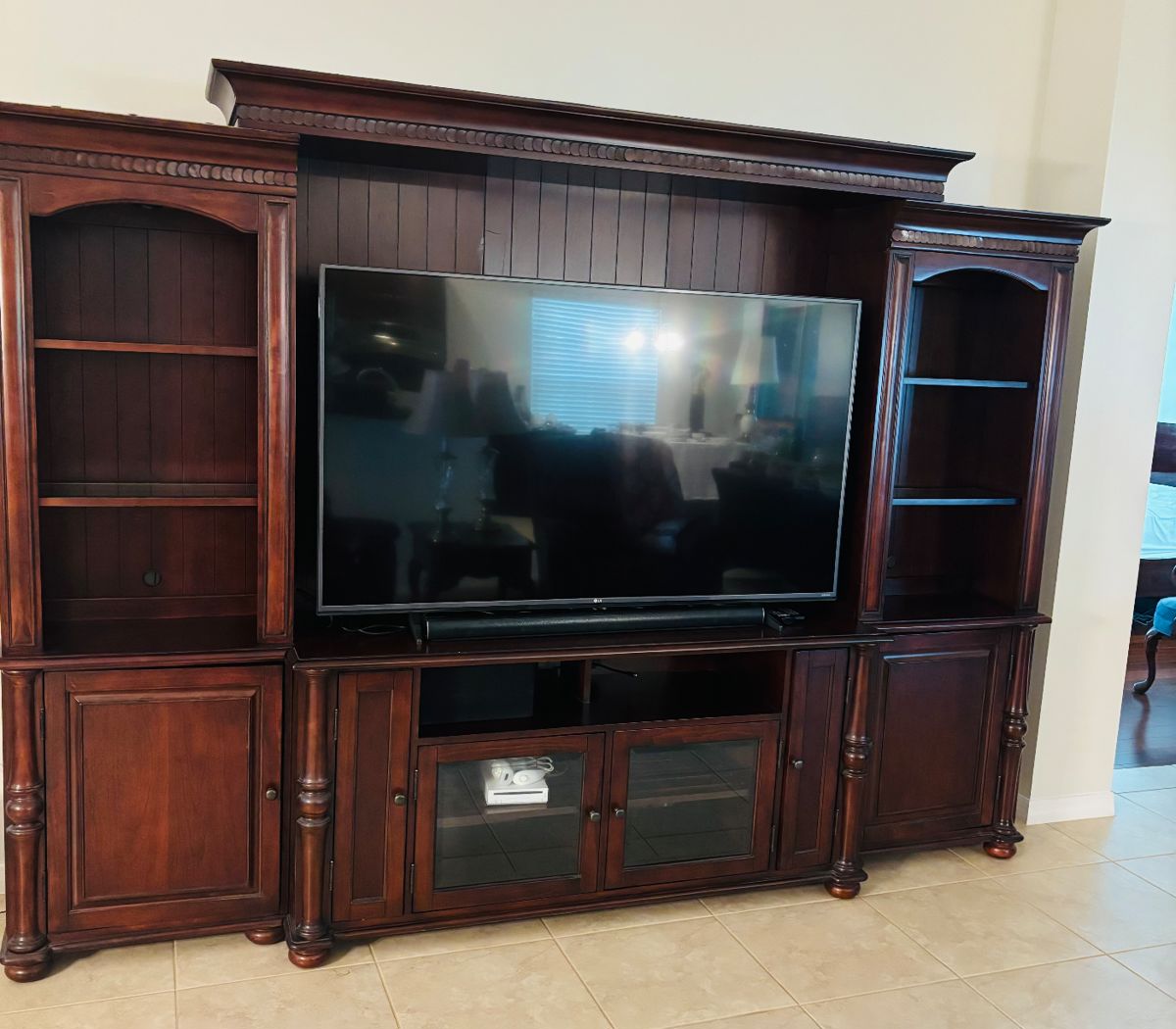 You see an entertainment center. I see two bookshelves and a tv stand. Think outside the box people.