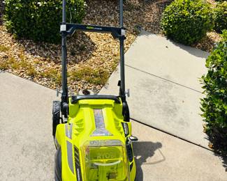 It's electric.  Saving the planet one lawn at the time.