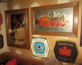 Assortment of Beer Signs