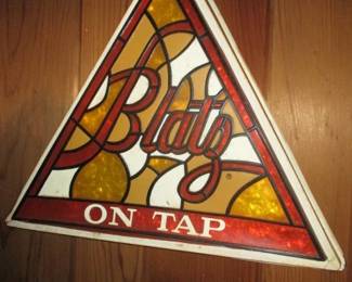 Blatz "On Tap" Beer Sign