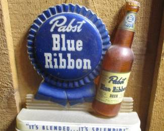 1950's Pabst Blue Ribbon Beer Sign