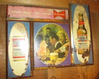 Vintage Budweiser Tin Sign