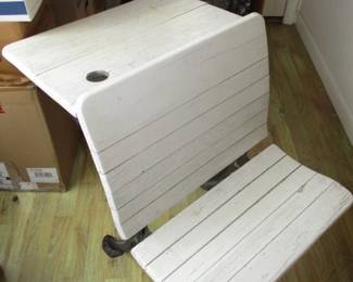 Antique Oak School Desk