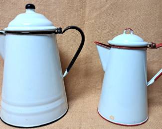 ENAMEL WARE COFFEE POT