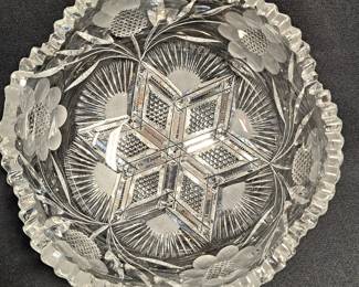 CUT GLASS BOWL