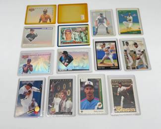 73 90sBaseballCardsWRandyJohnsonRookieCard