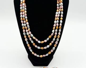 200 HonoraPotatoPearl64NecklaceMatchingBracelets