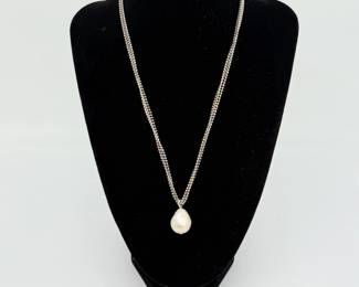 208 SterlingPearlNecklaceRingEarrings