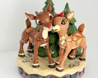 6 JimShoreRudolphtheRedNoseReindeerClariceFigurine