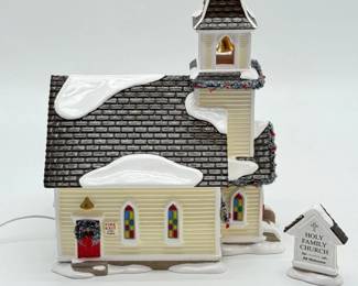 155 Department56OriginalSnowVillageHolyFamilyChurch