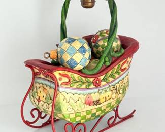 59 JimShoreHeartwoodCreekSleighBellsRingFigurine