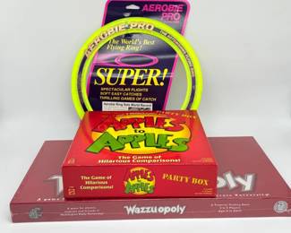192 AerobieProFlyingRingApplestoApplesWazzuopolyGames
