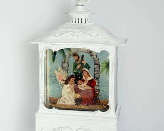104 NativitySceneSnowGlobeLantern
