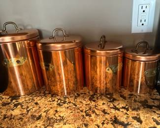 Copper canister set