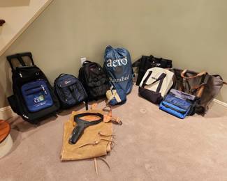 Backpacks, bags and Aerobed