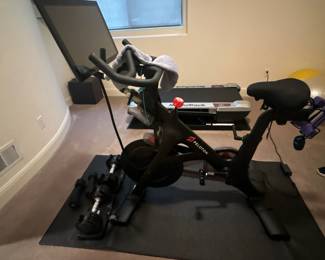Peloton bike side view
