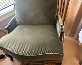 Green side chair