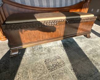 Wood bench