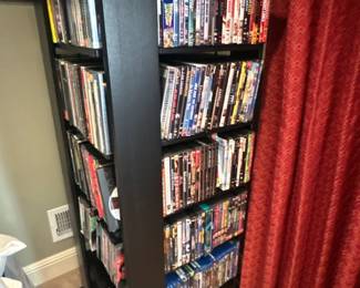 DVD collection storage tower