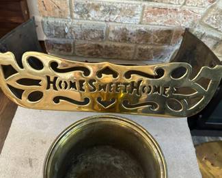 Brass fireplace accessories