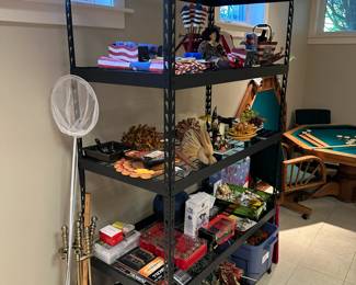 Sturdy shelving units - several available.