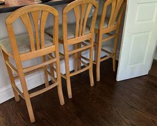 Sturdy counter stools.