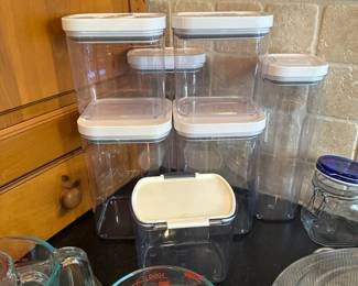 Plastic storage containers