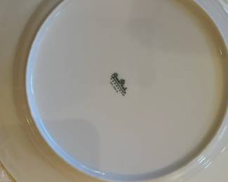 Set of Rosenthal Continental Lotus china. Designed by Bjorn Wiinblad. Alternate view.