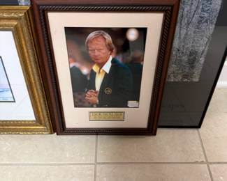 Jack Nicklaus framed photo.