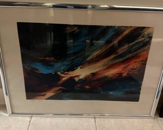 Framed art print.