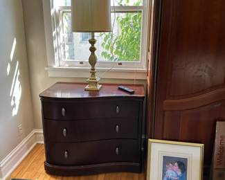 One of two Bernhardt bedside tables or small dressers.