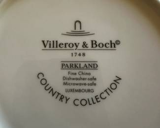 Set of Villeroy and Boch Parkland from the Country Collection. Alternate view.