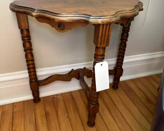 Antique demilune table.
