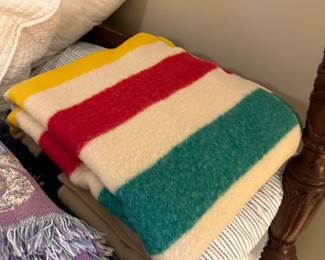 Hudson's Bay wool blanket.