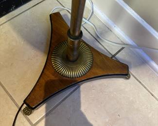 Elegant floor lamp, alternate view.