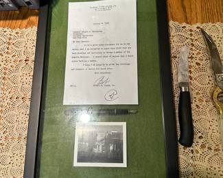 Reproduction signed letter