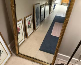 Gilded wood mirror