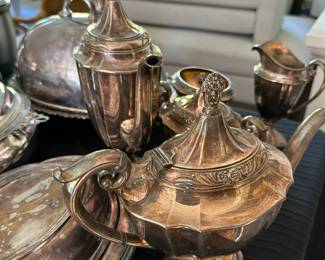 Silverplate coffee/tea service