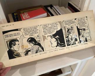 Original comic signed by cartoonist.