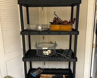 Storage shelves and decor