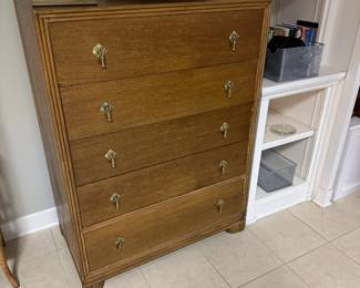 Refinished vintage highboy dresser.