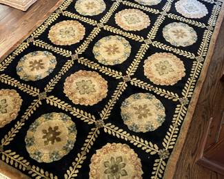 Aubusson wool area rug