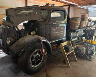 1947 White flatbed truck