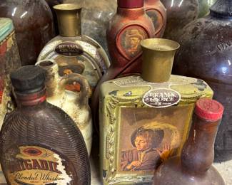 Old liquor bottles