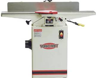 Preview photo of Yorkcraft YC-6J jointer (in box, never opened). Photo borrowed from Fine Woodworking https://www.finewoodworking.com/2005/10/25/6-in-jointer-yc-6j-review?srsltid=AfmBOopxepN5P0BifJXyQVKMTHn1xWBYi_k0Rea3qtcrcxlOfiNoJ4MV